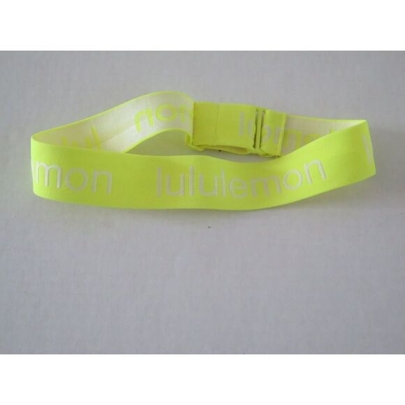 Lululemon Women’s Sz M Highlight Yellow Power Stride Ankle Socks & Headband Set - Picture 3 of 7